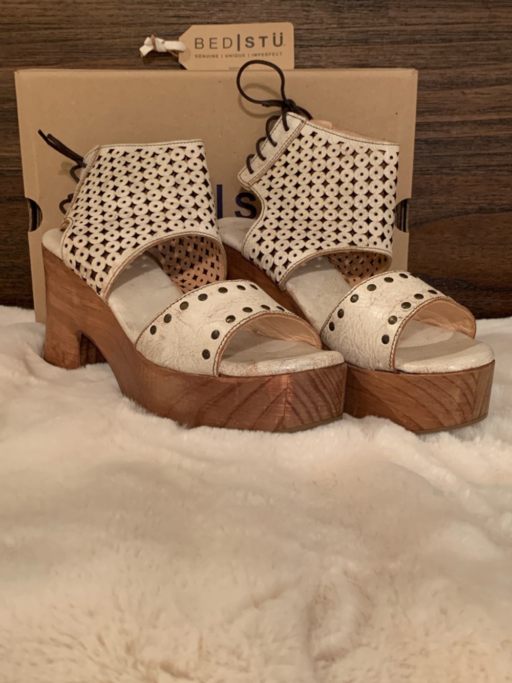 BED|STU Mali Nectar Lux Wooden Platform Shoe